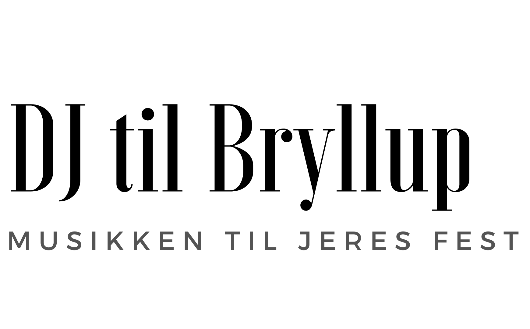 DJ til bryllup jylland